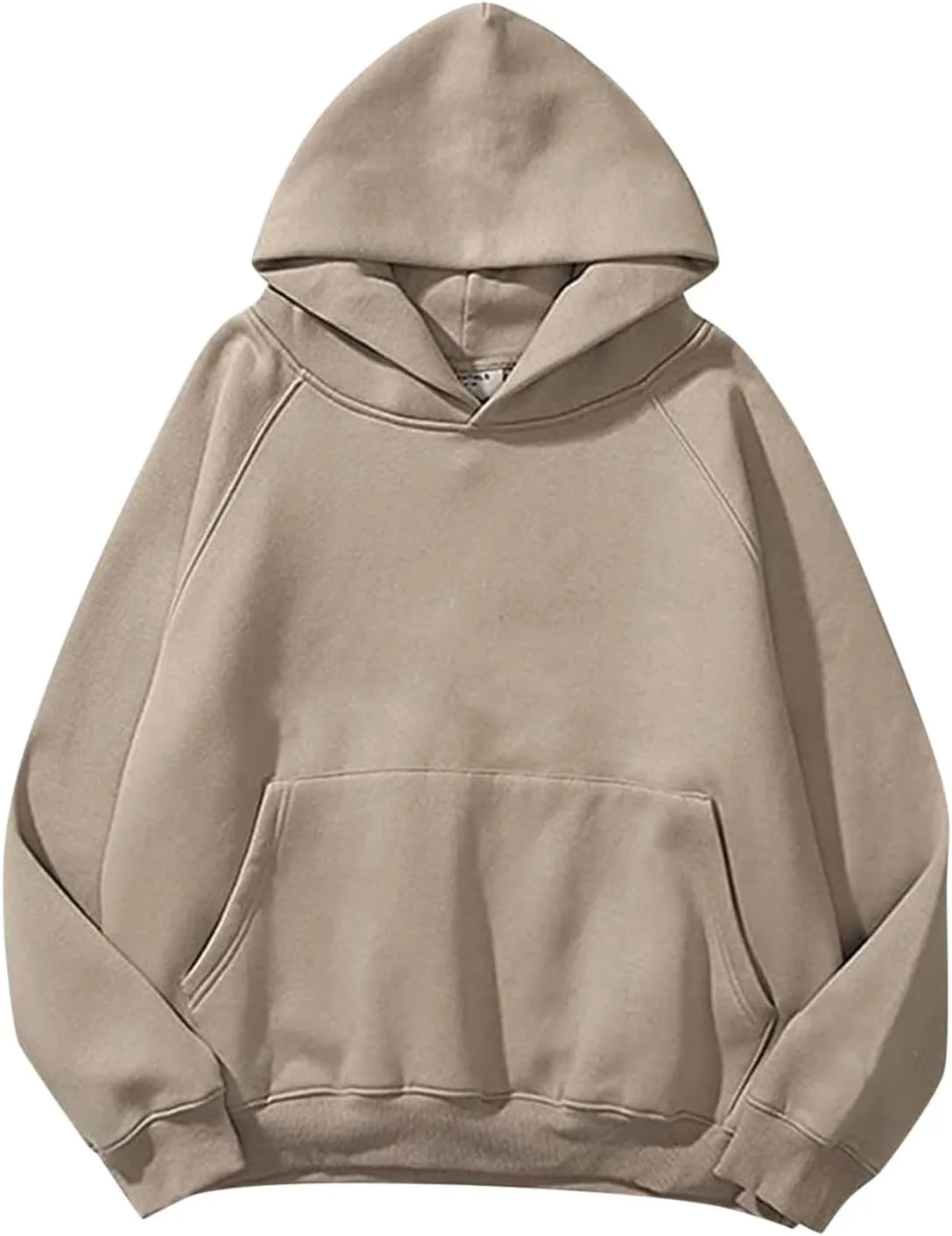 Solid Hoodies for Women Oversized Raglan Long Sleeve Pullover Top Casual Loose Sports Sweatshirt with Pockets