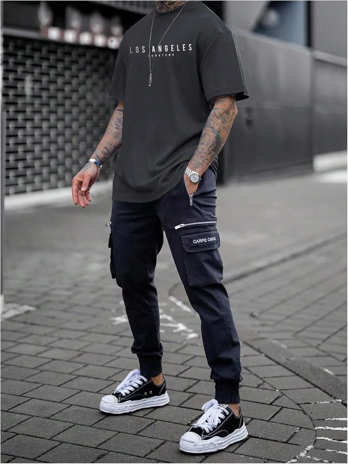 SOLY HUX Men's Letter Graphic Tees T Shirts Round Neck Short Sleeve Summer Tops