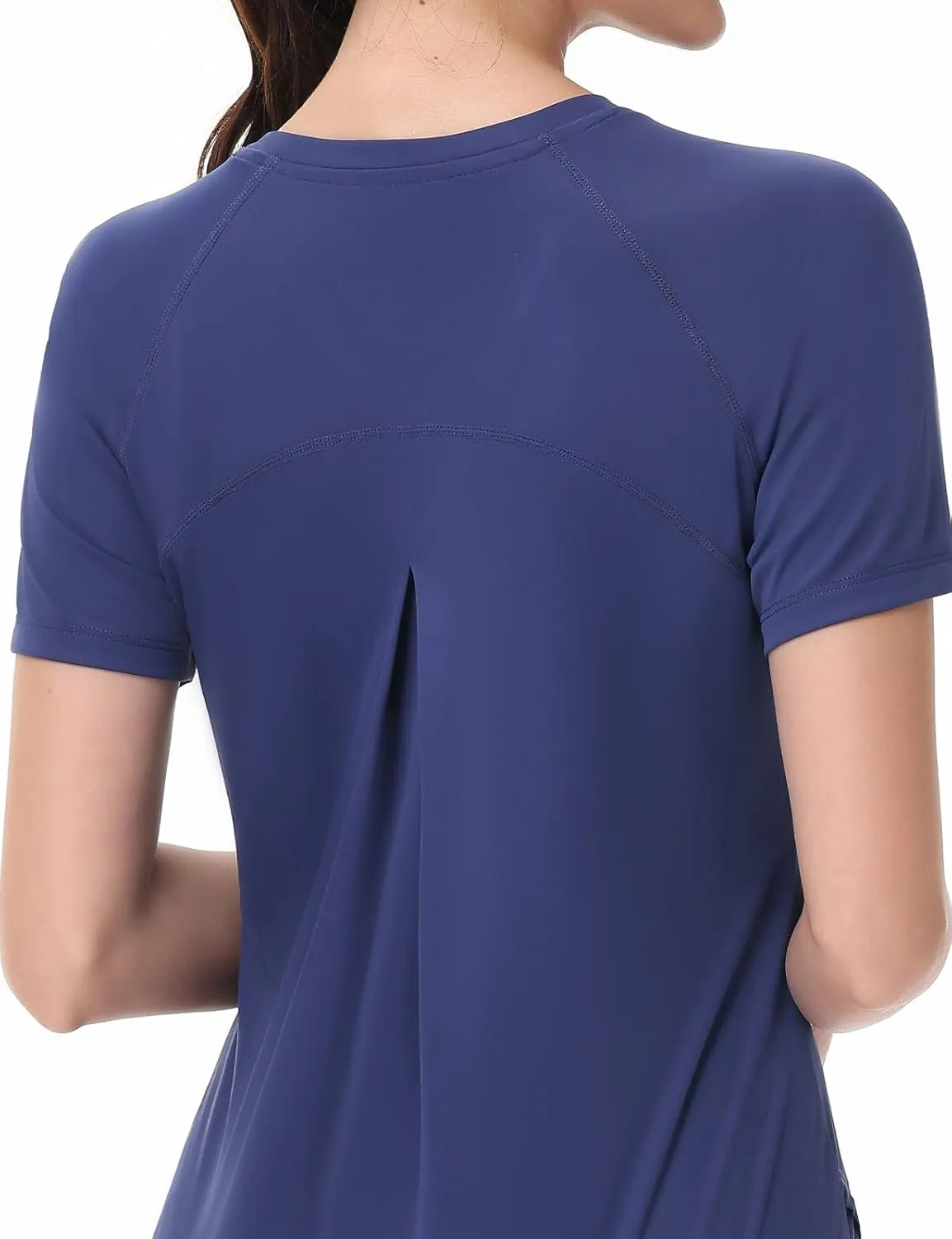 SPEXIAL Women's Short Sleeve Workout Tops Athletic Running Yoga Shirts Quick Dry T-Shirts UPF 50  Sun Shirt