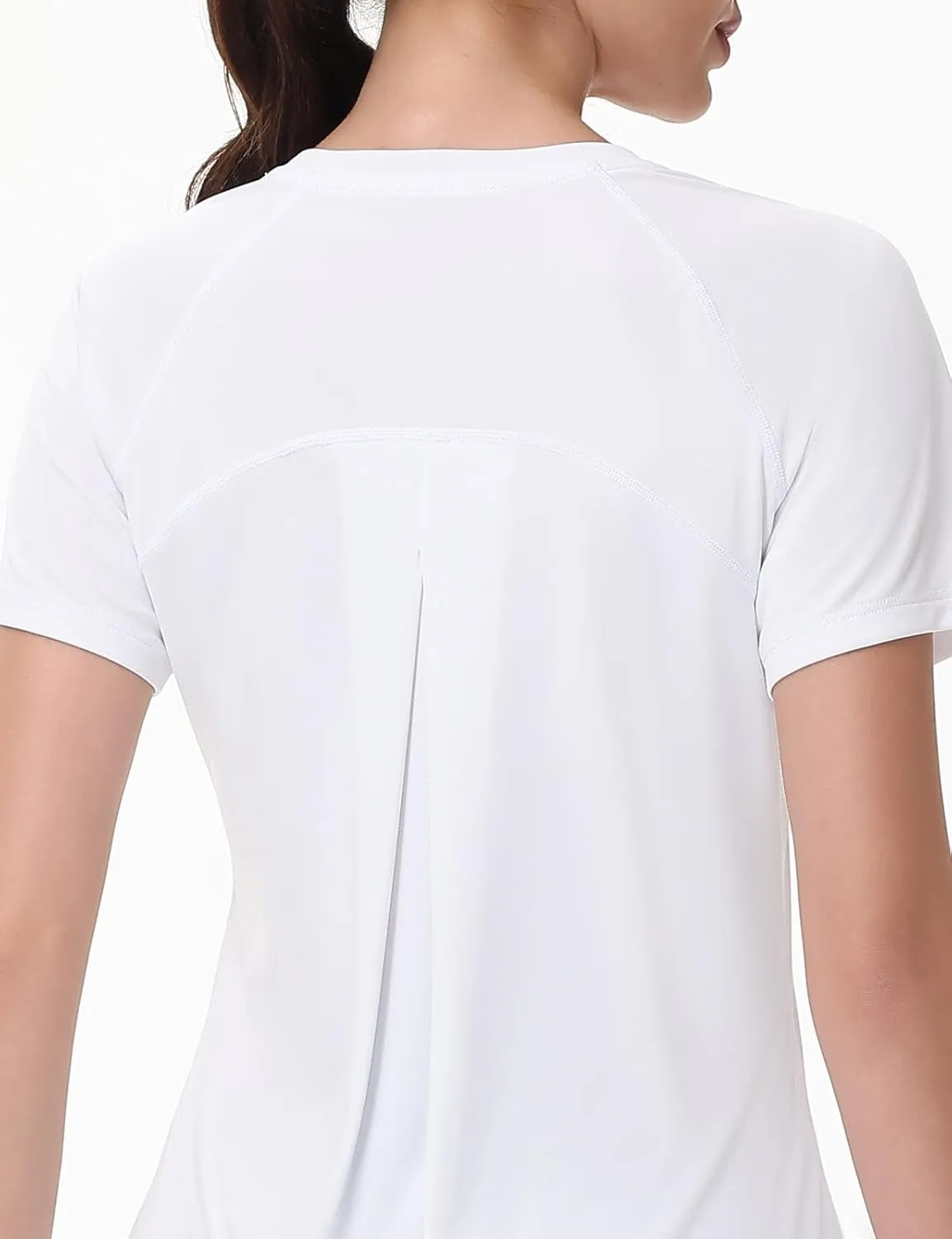SPEXIAL Women's Short Sleeve Workout Tops Athletic Running Yoga Shirts Quick Dry T-Shirts UPF 50  Sun Shirt