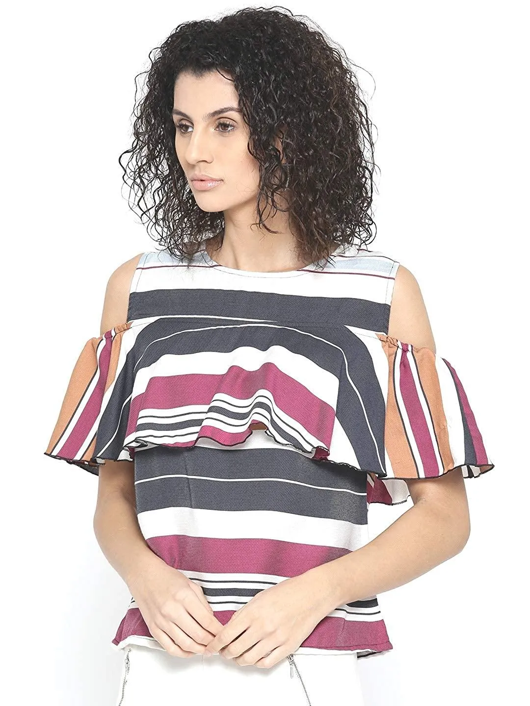 Style Quotient Womens Horizontal Stripes Tops