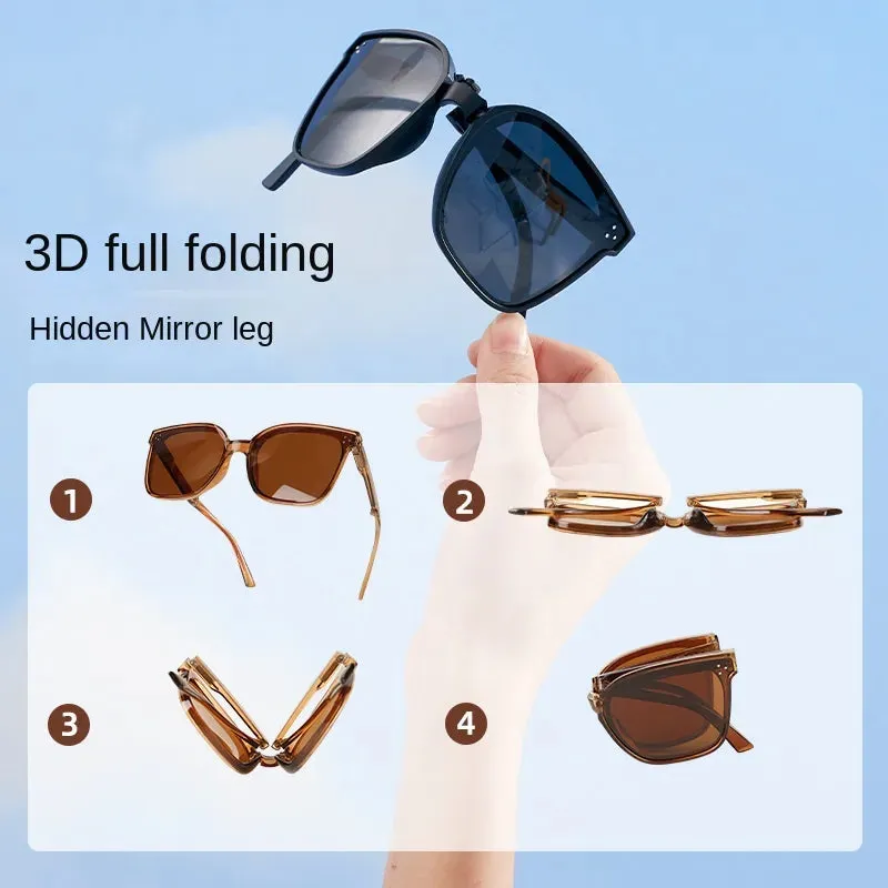 Sunglasses sun Shades Protection Ultra Light Folding Couple Trendy Fashion Joker UV Protection unisex
