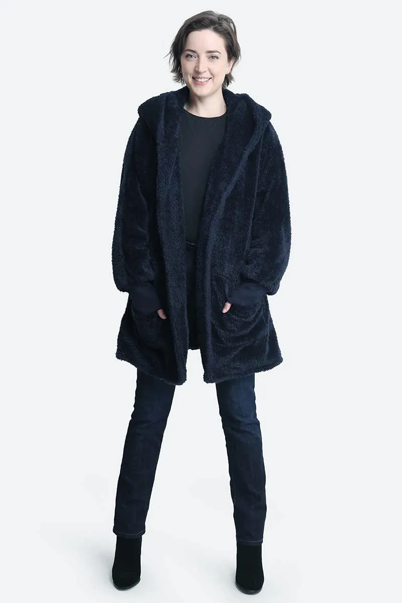 Super cozy, faux fur, hooded jacket