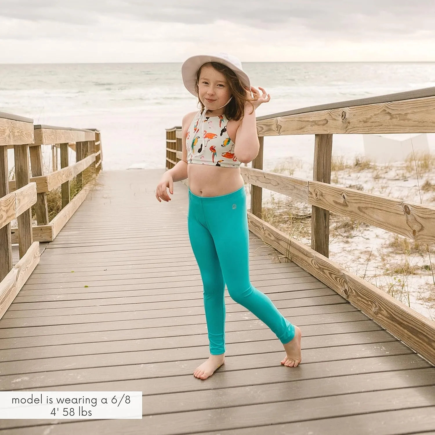 SwimZip Swim Leggings - UPF 50  Swim Pants - Baby, Toddler, Little and Big Kids