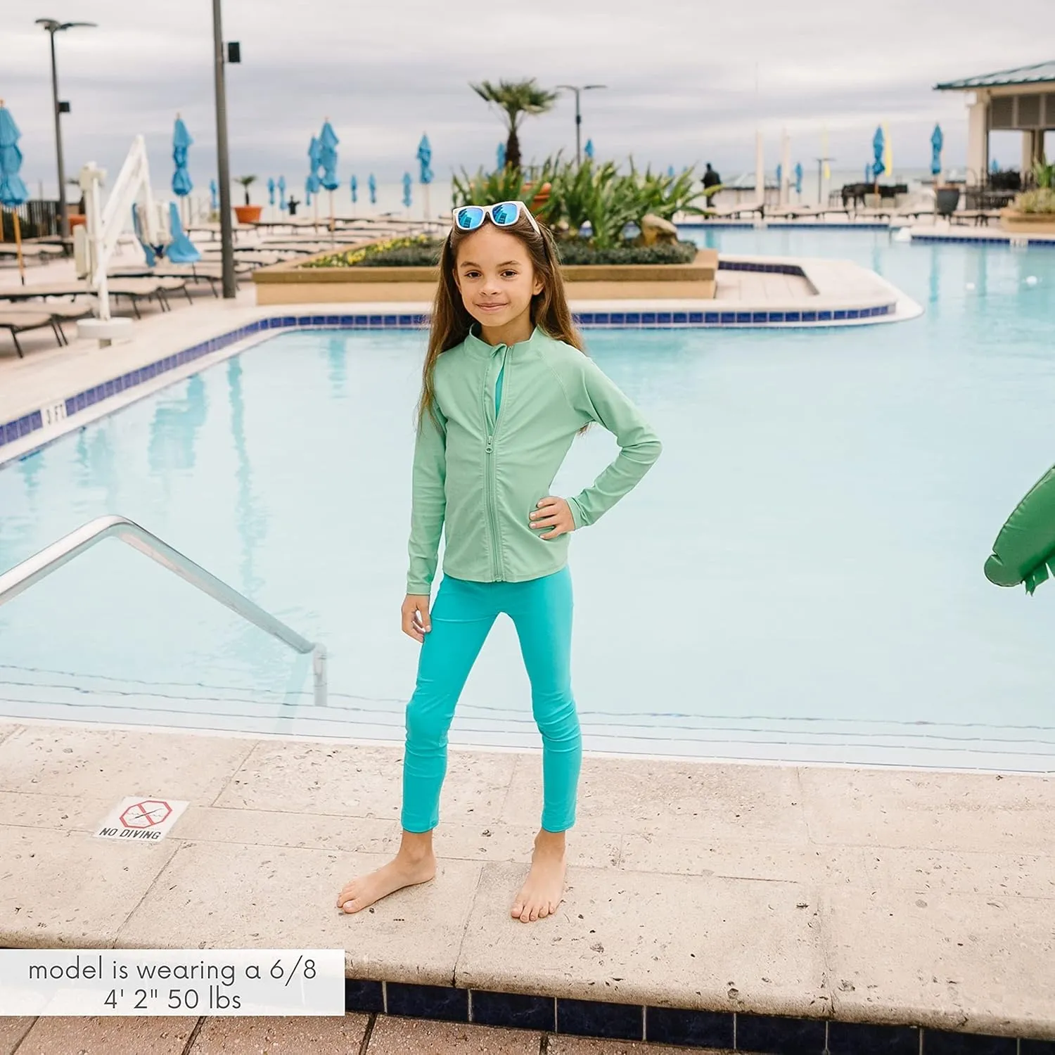 SwimZip Swim Leggings - UPF 50  Swim Pants - Baby, Toddler, Little and Big Kids