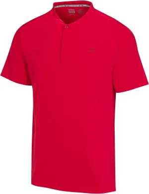 Three Sixty Six Collarless Golf Shirts for Men - Quick Dry Short Sleeve T-Shirt with 4-Way Stretch Fabric & UPF 30