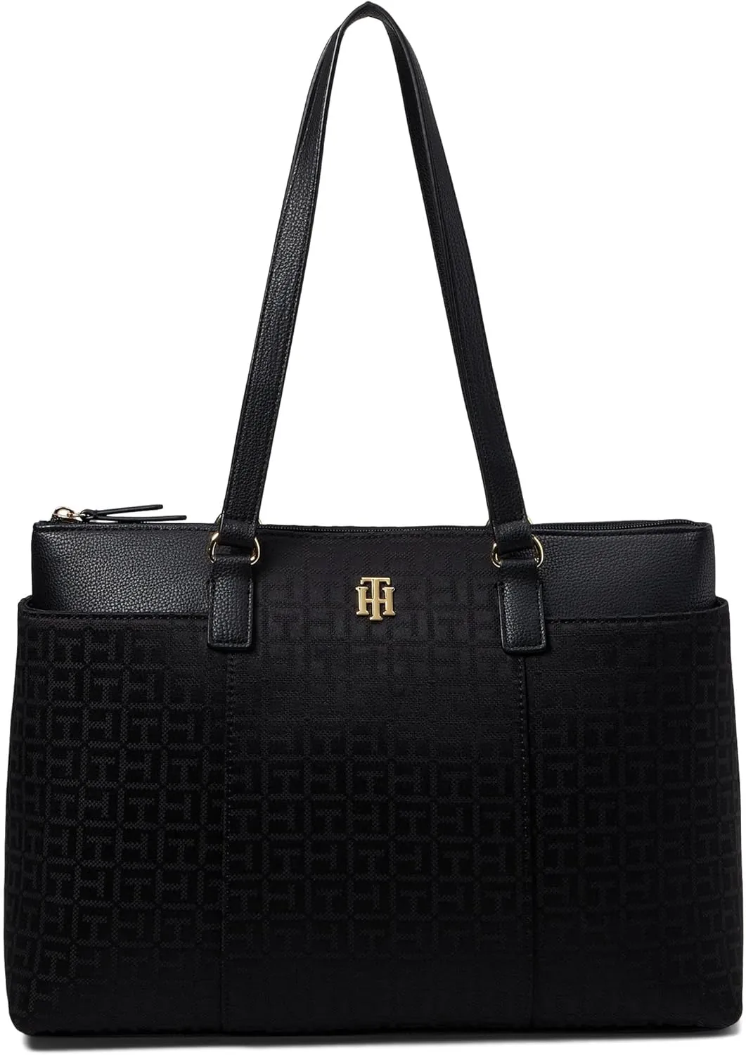 Tommy Hilfiger Evelyn II Tote-Square Monogram Jacquard