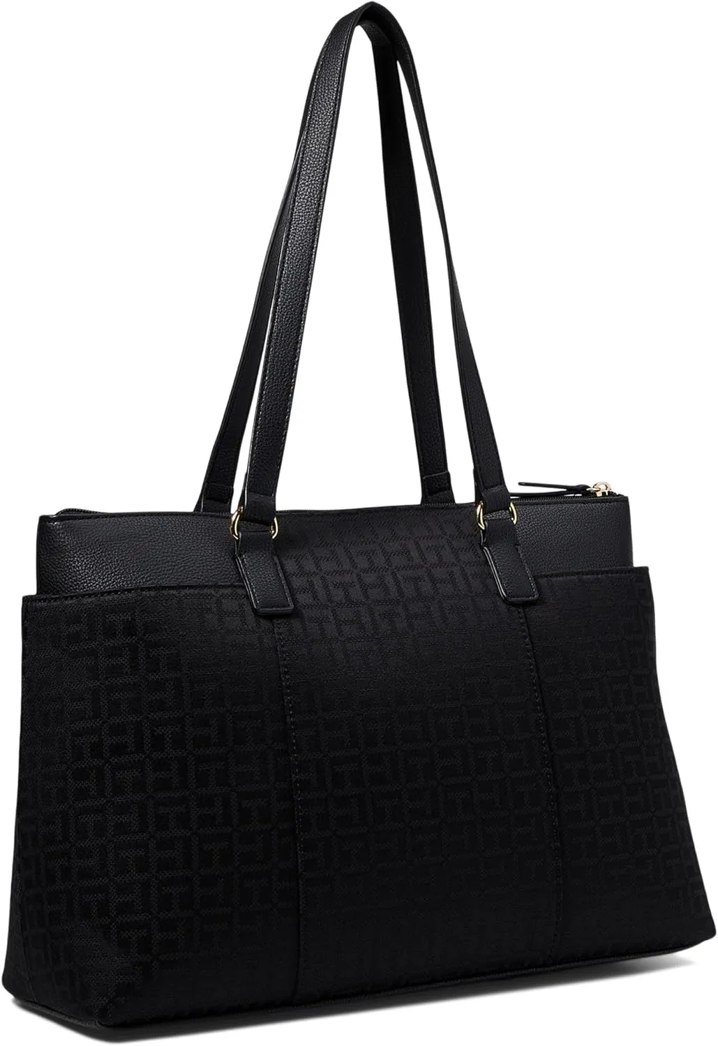 Tommy Hilfiger Evelyn II Tote-Square Monogram Jacquard