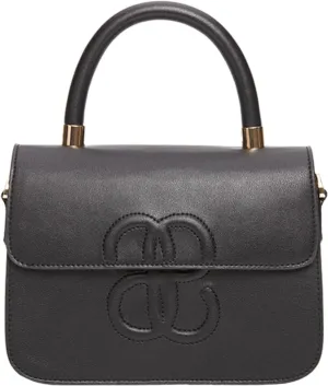 Top Handle Satchel Purse for Women: Genuine Leather Crossbody Bag for Ladies - Small Shoulder Handbag for Travel Dating