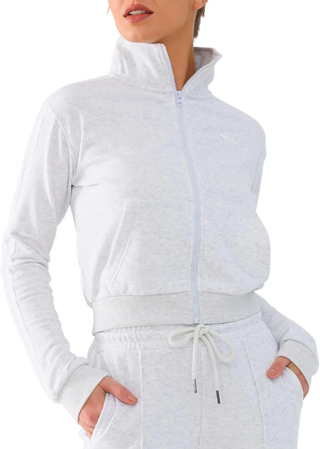 Track Suits for Women Set 2 Piece Spring Lounge Outfits Zip Up Sweatshirt & Sweatpants with Pocket Jogger Sweatsuits
