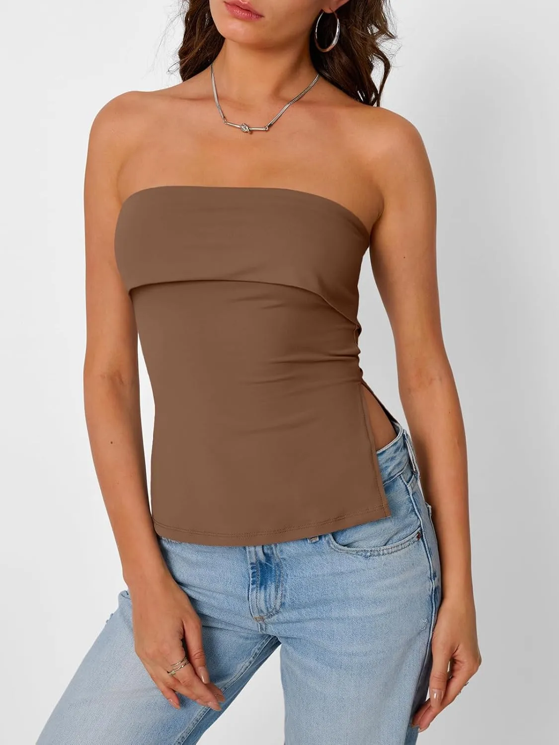 Trendy Queen Going Out Tops for Women Summer Spring Tube Tops Cute Off The Shoulder Backless Corset Teen Girls Y2k Clothes
