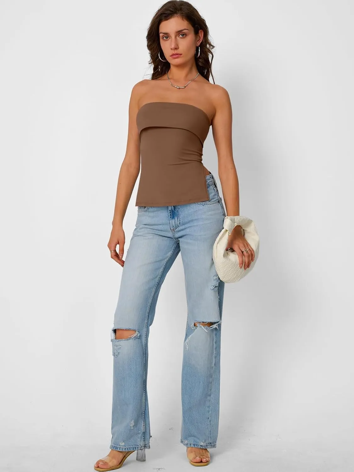 Trendy Queen Going Out Tops for Women Summer Spring Tube Tops Cute Off The Shoulder Backless Corset Teen Girls Y2k Clothes