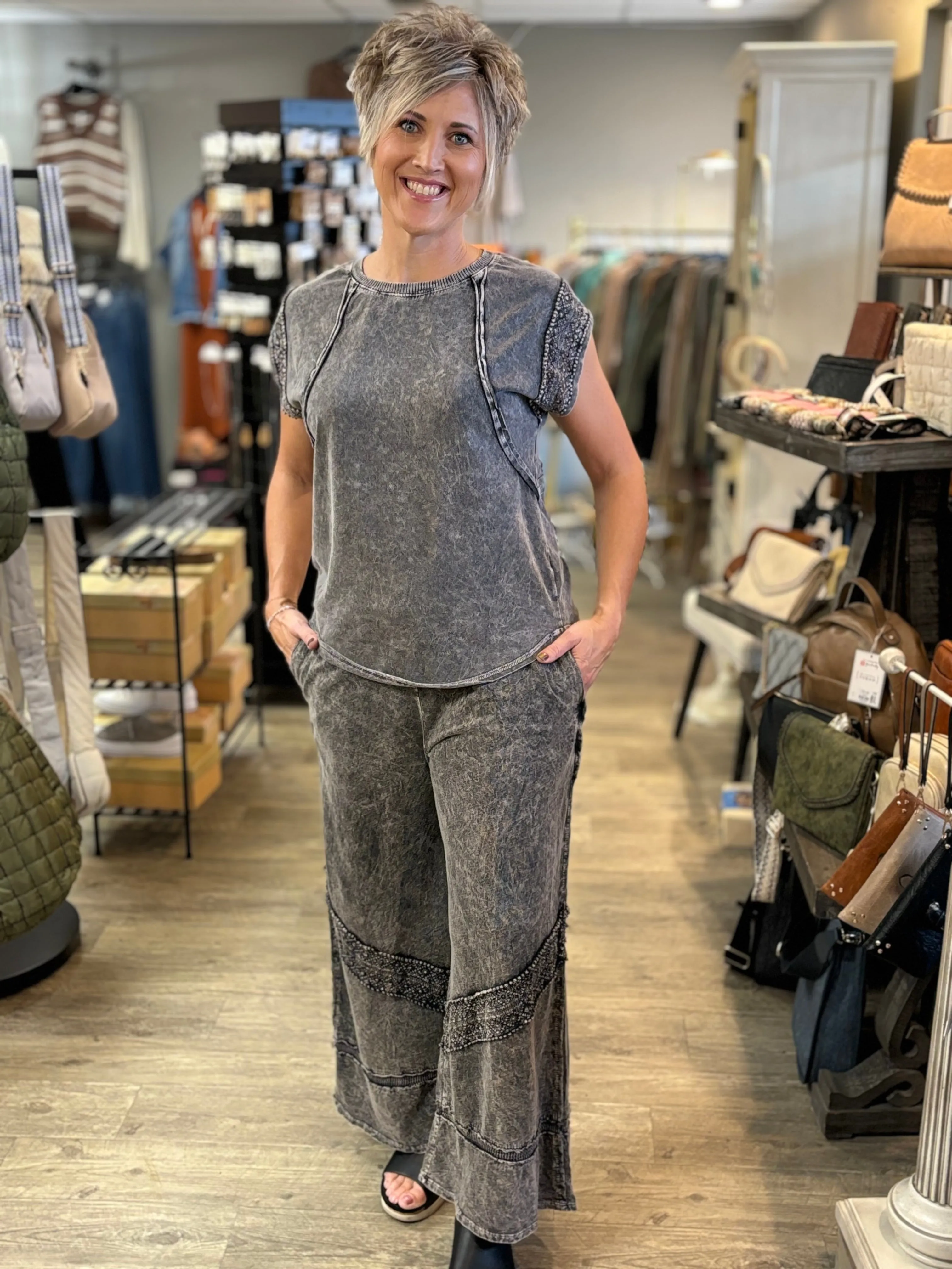 Trinity Trimmed Mineral Wash Pants