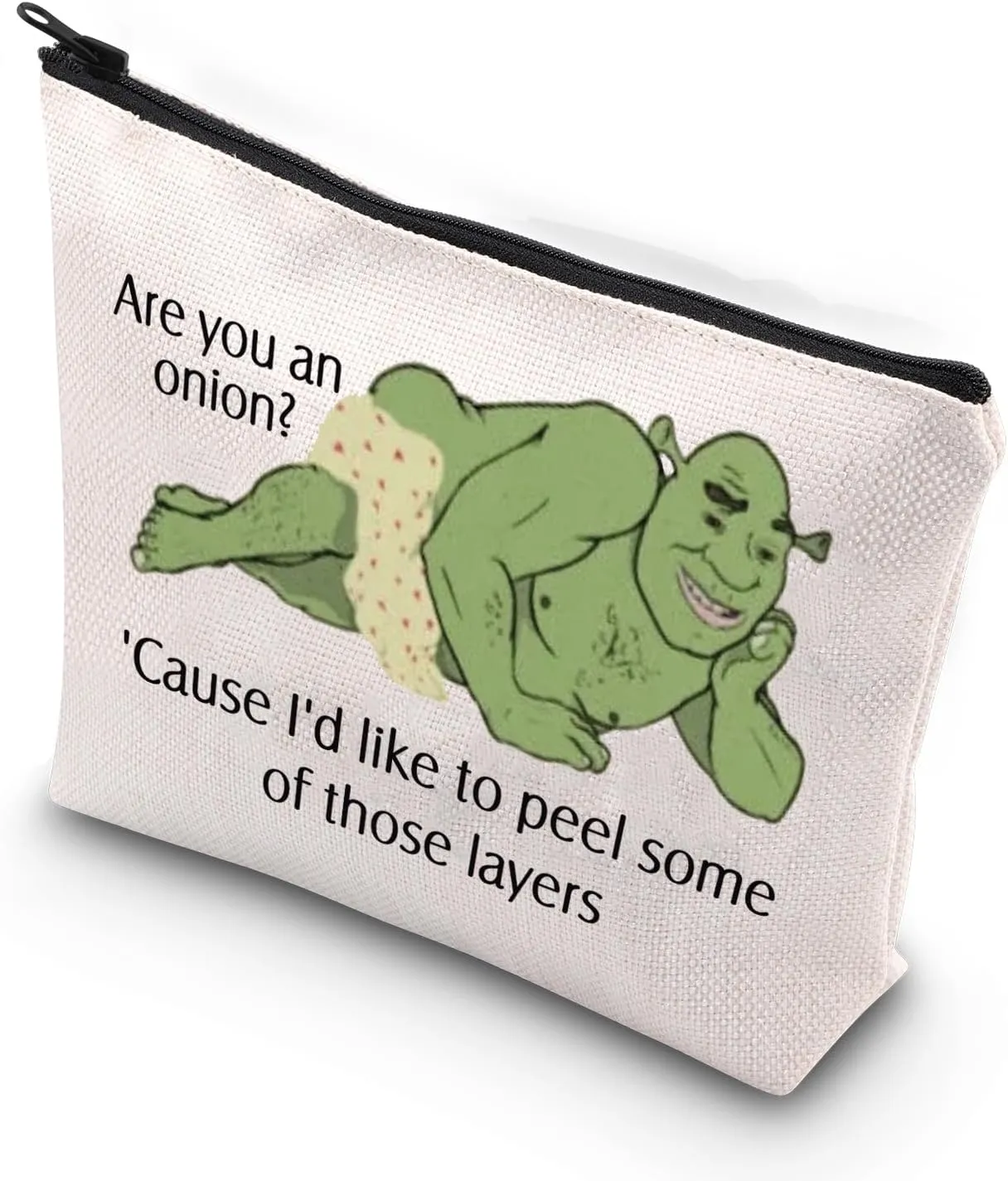 TSOTMO Monster Movie Cosmetic Bag Green Monster Fans Gift Cartoon Fan Gift Zipper Pouch Bag (those layers)