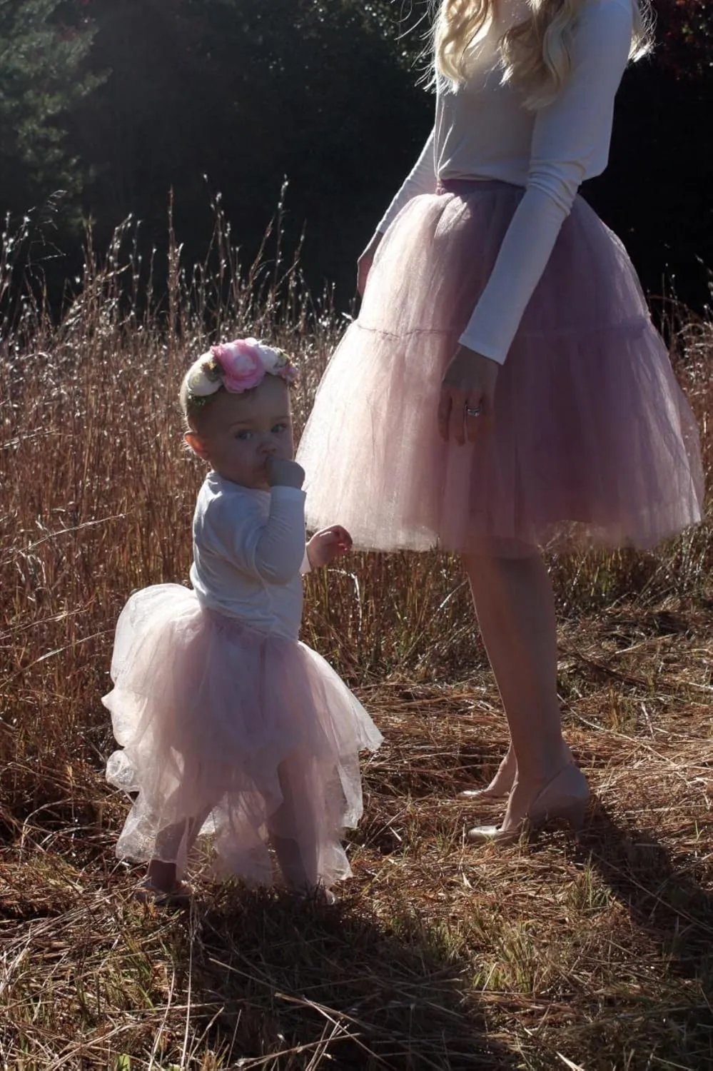 Tulle Skirt,Women's Midi Tulle Tutu Skirt Fluffy Princess Five Layers A line Party Prom Underskirt