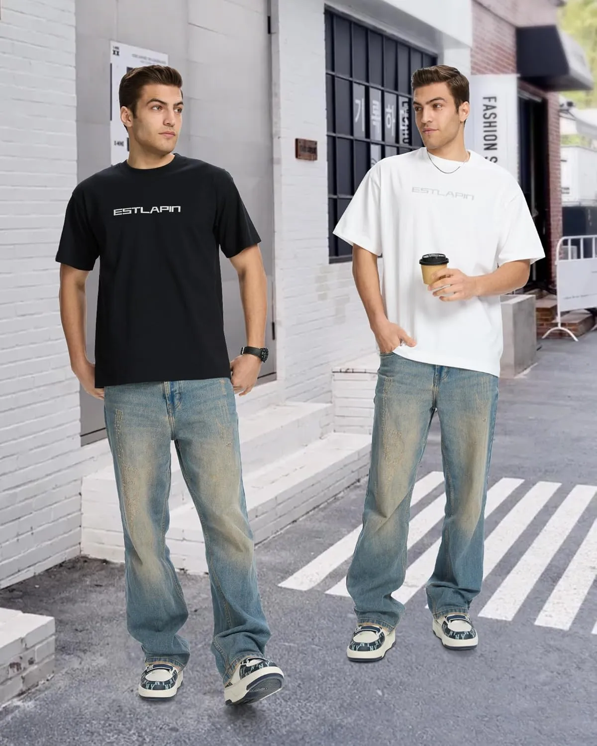Unisex Heavyweight Cotton Oversized T-Shirts Loose Short Sleeve Tops Fashion Summer Casual Solid Tees