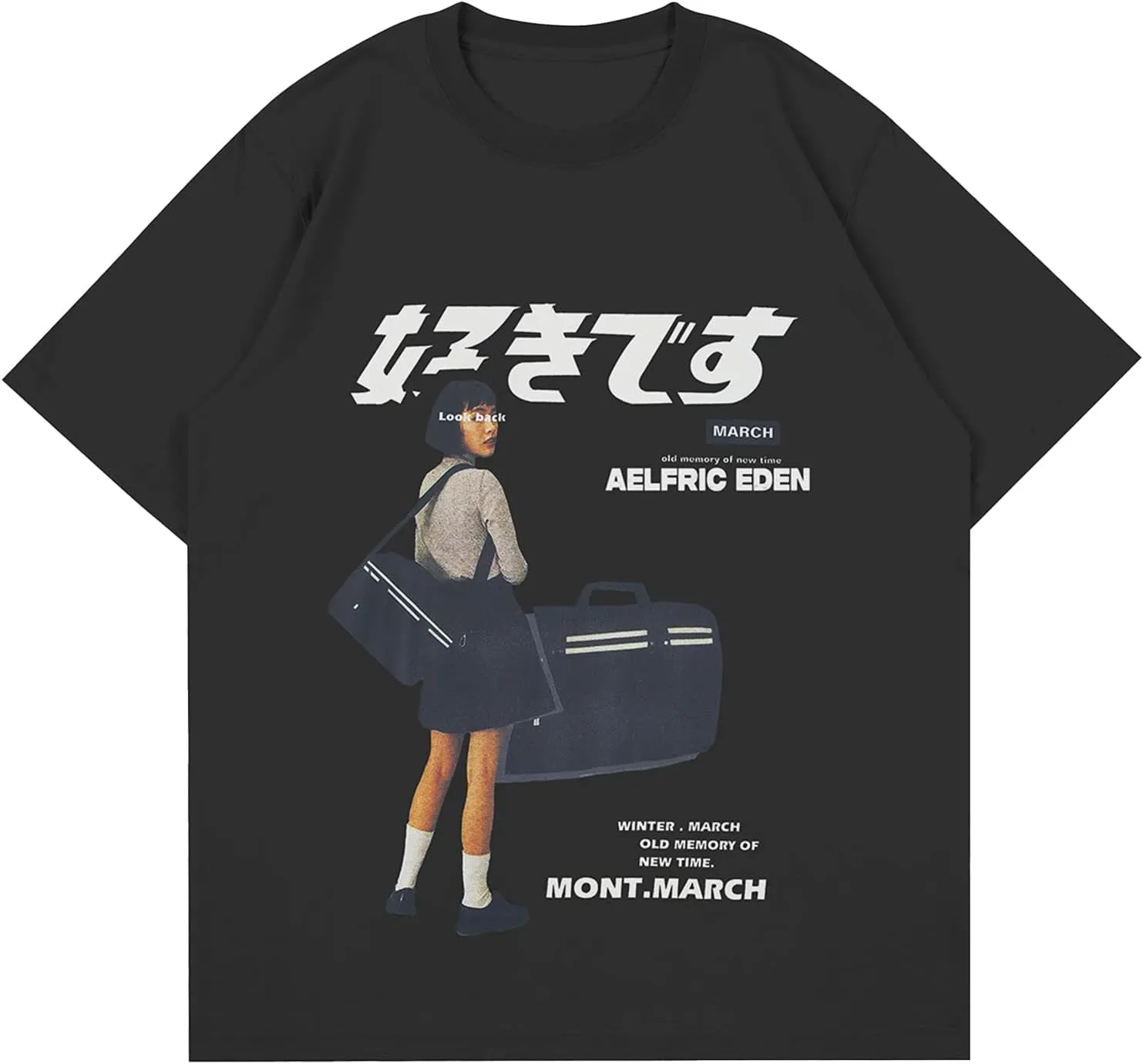 Vamtac Graphic Tees for Women Y2K Oversized Tshirts Japanese Streetwear Tops Casual Loose Summer Cotton Unisex