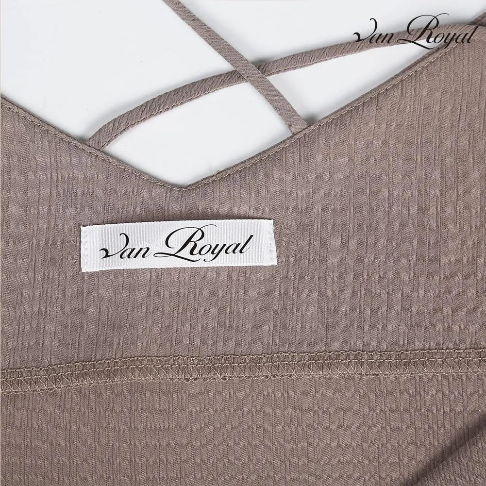 Van Royal Womens Camisole Tops V Neck Elegant Women Chiffon Camis Tank Tees