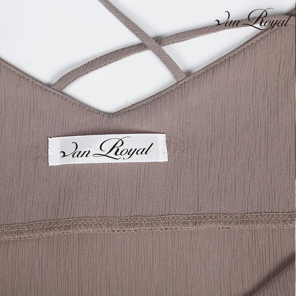 Van Royal Womens Camisole Tops V Neck Elegant Women Chiffon Camis Tank Tees