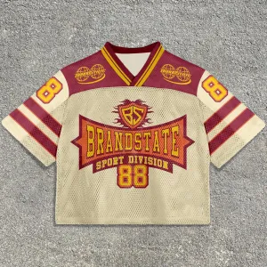 Vintage 88 print mesh sports T-shirt