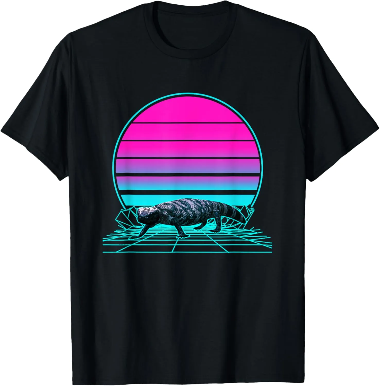 Vintage Retro Sunset Gila Monster T-Shirt