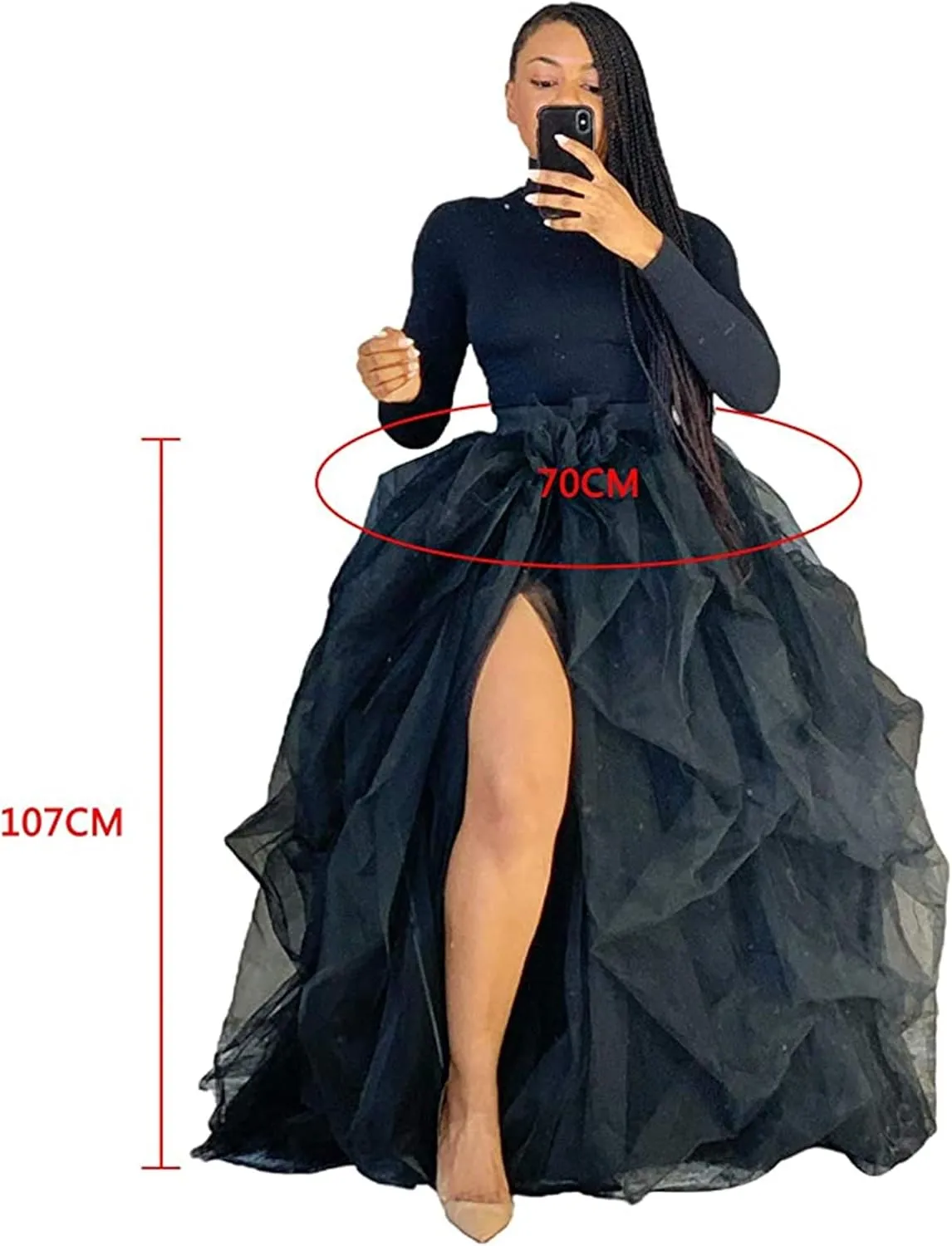 Women Long Tulle Tutu Skirts for Party Wedding Ladies Cocktail Prom Cosplay Bandage Mesh Maxi Sexy Dress