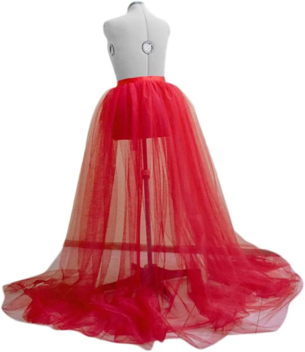 Women Long Tulle Tutu Skirts for Party Wedding Ladies Cocktail Prom Cosplay Bandage Mesh Maxi Sexy Dress