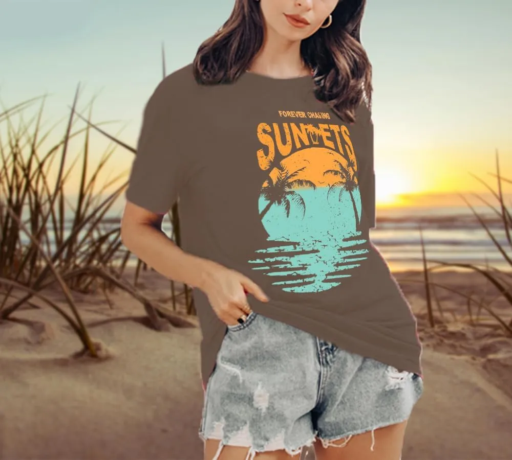 Womens Graphic Tees Funny Sayings Letter Print Casual Top Workout Basic Tunic Shirt