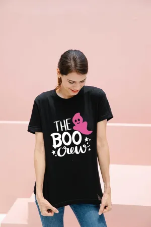 Womens Halloween Shirts Vintage Graphic Tees Funny Ghost Printed Cute Tops Casual Loose Fit Shirts Skull Teen Girl Clothes