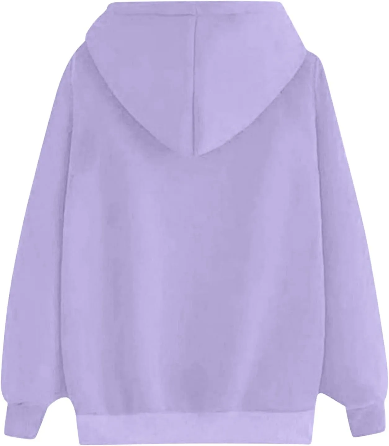 Women's Hooded Sweatshirts Long Sleeve Love Heart Graphic Print Pullover Cute Fleece Hoodies with Pocket