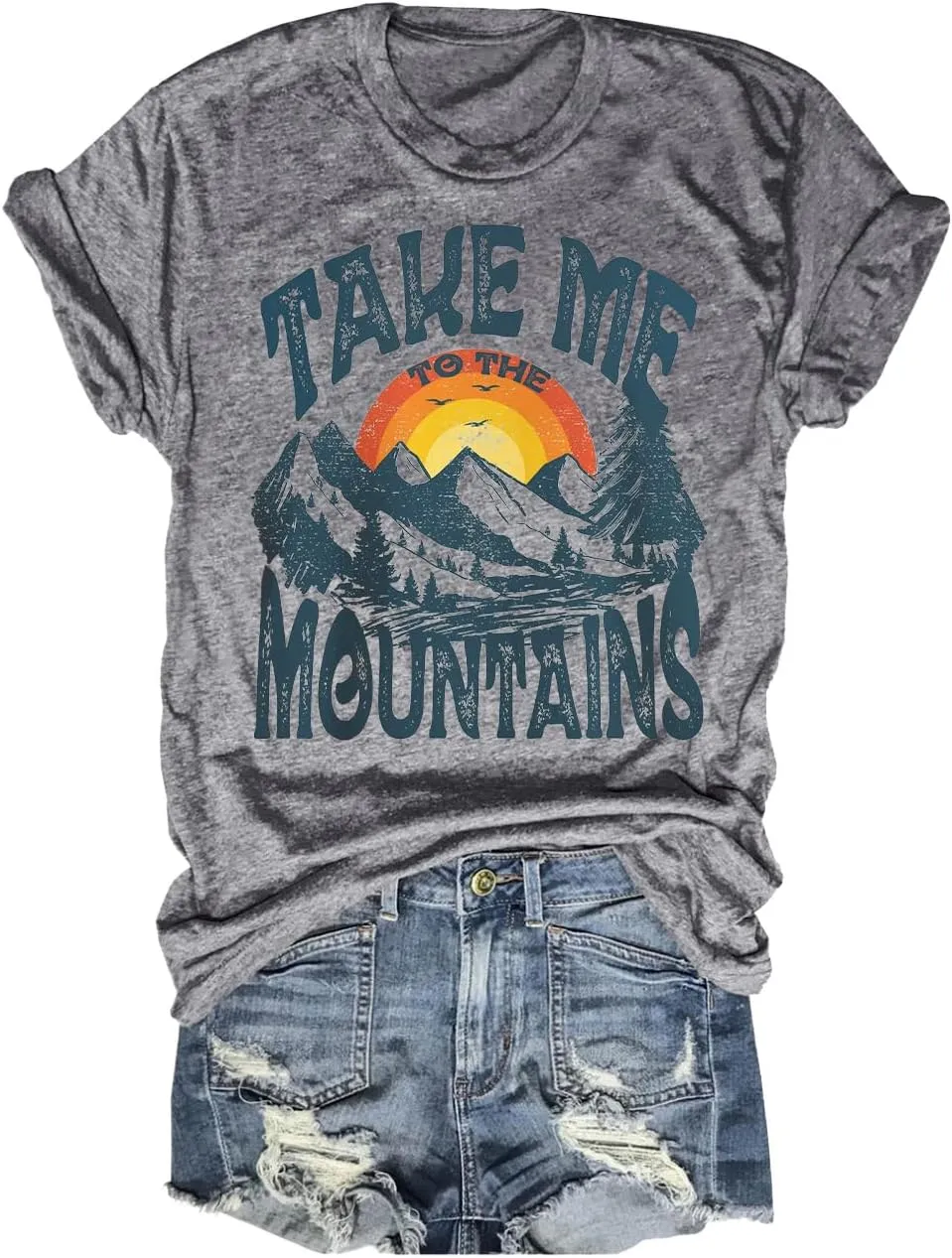 Women's Nature Camping Mountain Hiking Lovers Shirt Adventure Wild Outdoor Graphic Tees Tops
