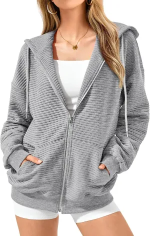 Women's Oversized Hoodies Comfy Loose Long Sleeve Sweatshirt Hooded Pullover Sweaters Tops Casual Jackets with Pockets