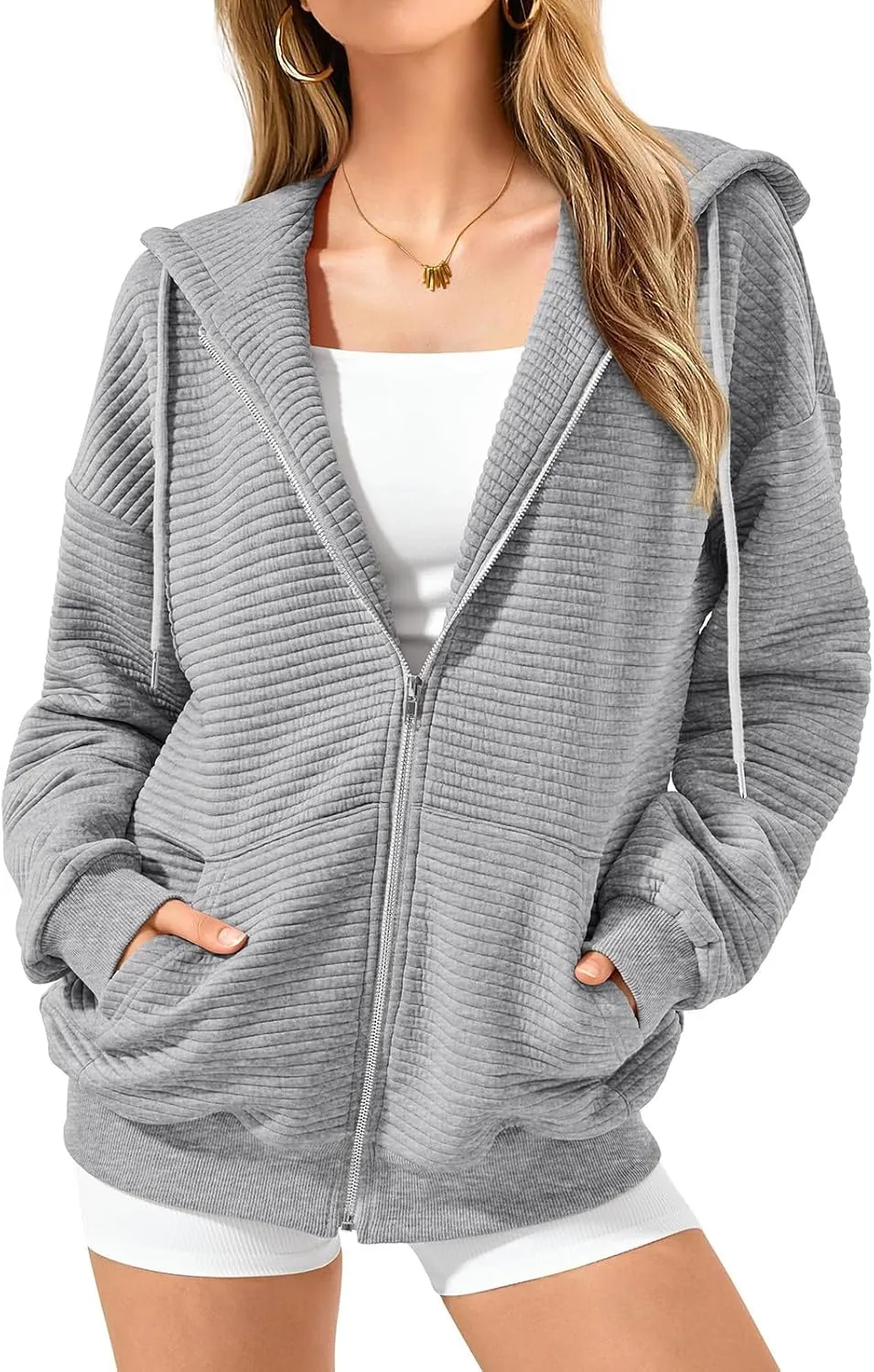 Women's Oversized Hoodies Comfy Loose Long Sleeve Sweatshirt Hooded Pullover Sweaters Tops Casual Jackets with Pockets