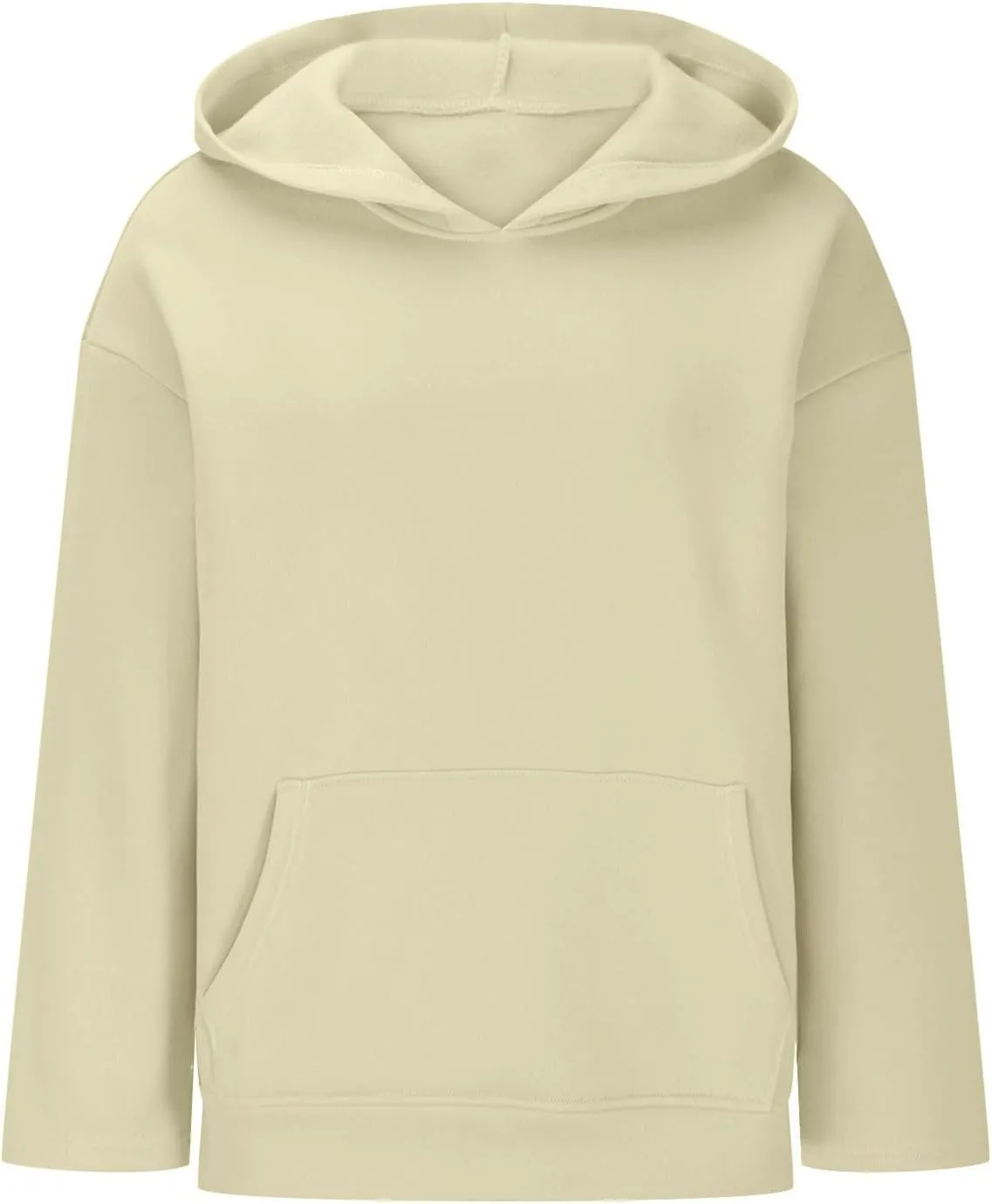 Women's Oversized Hoodies Fleece Sweatshirts Drop Shoulder Long Sleeve Sweaters Pullover Y2k Fall Outfits with Pocket