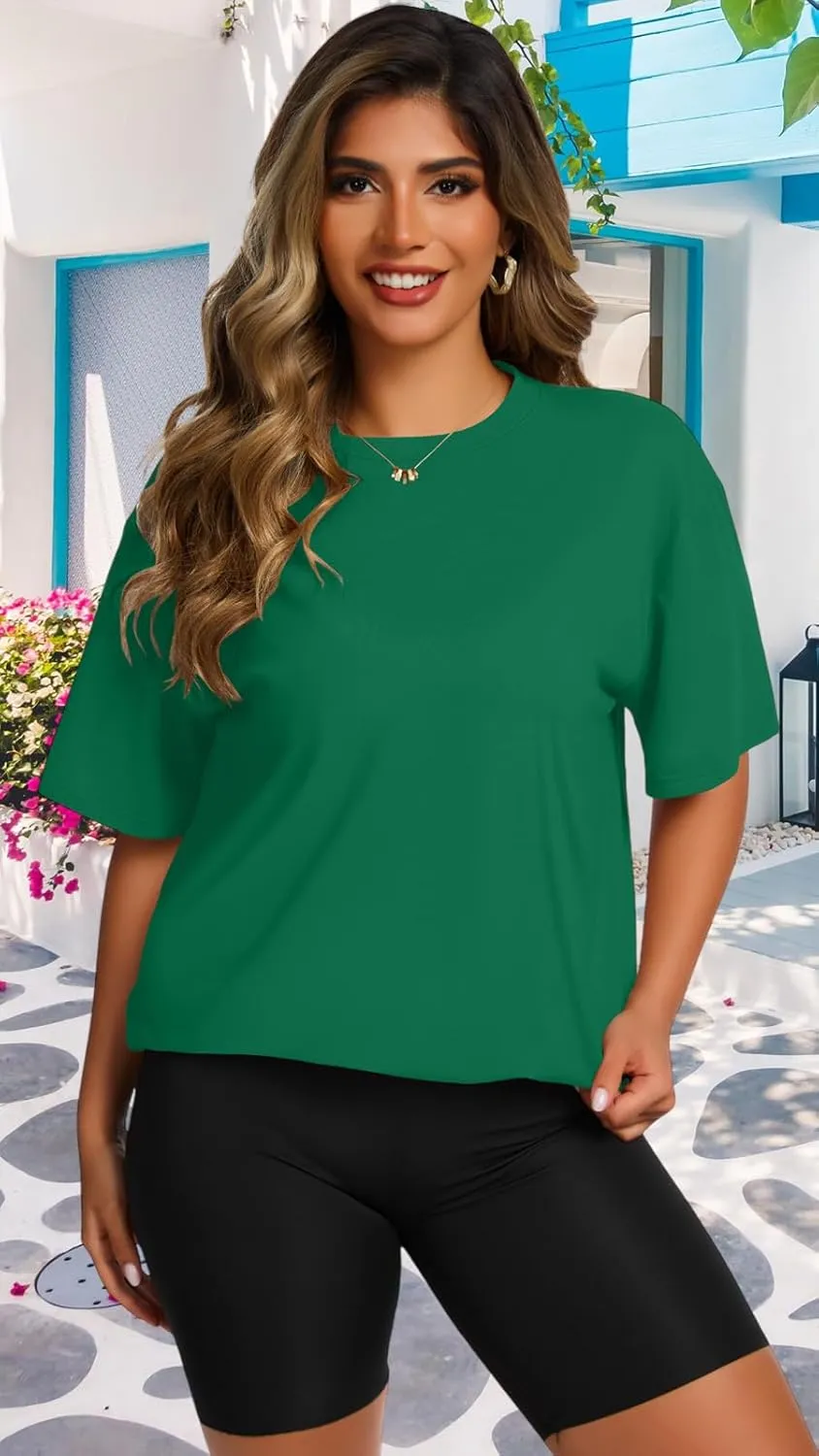 Womens Oversized T Shirts Loose Fit Graphic Tees Summer Casual Short Sleeve Tops