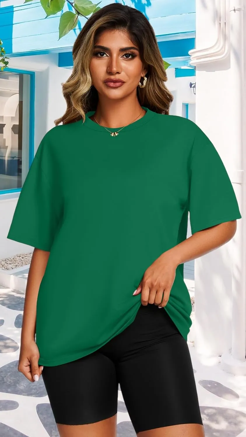 Womens Oversized T Shirts Loose Fit Graphic Tees Summer Casual Short Sleeve Tops