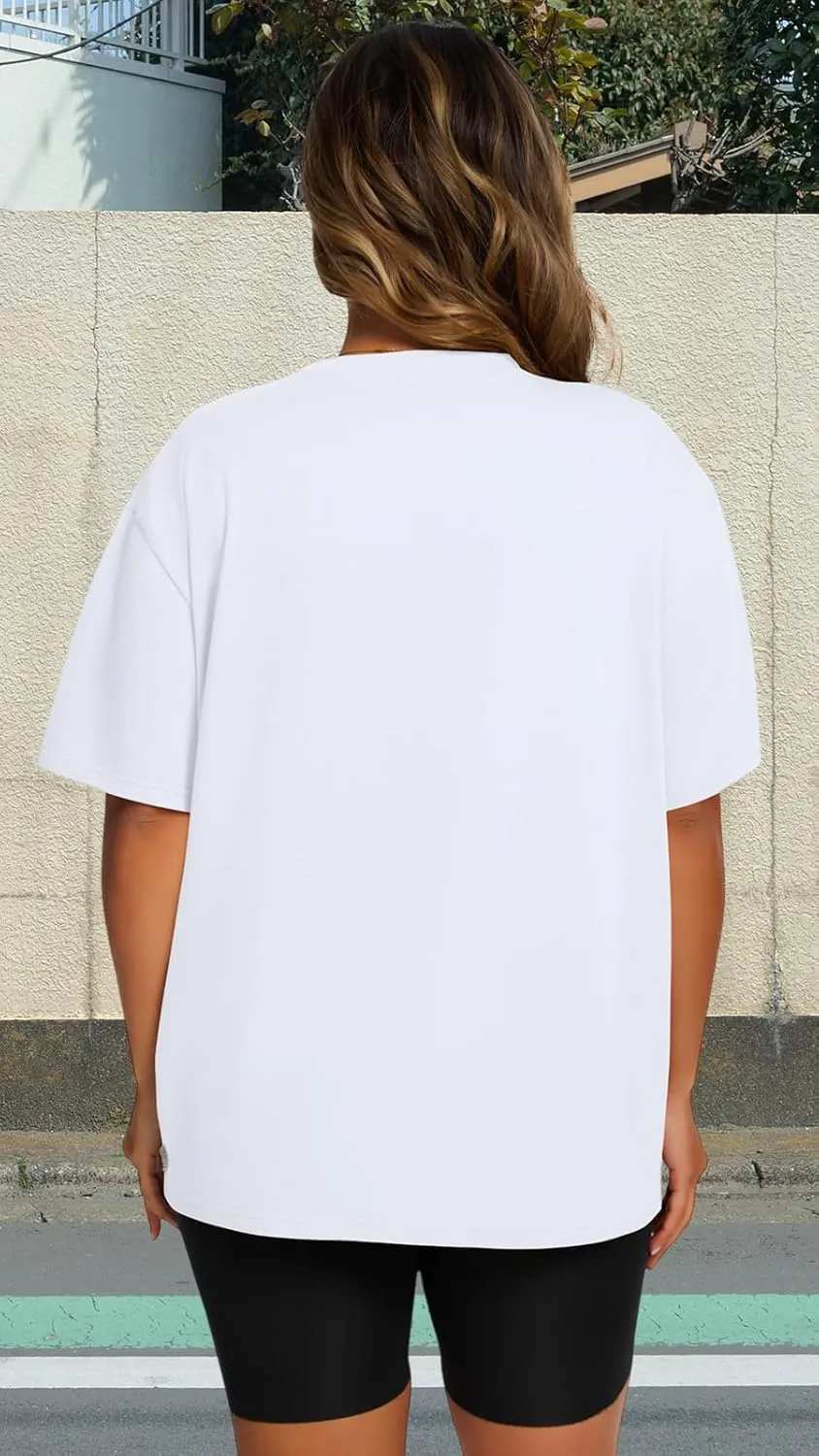 Womens Oversized T Shirts Loose Fit Graphic Tees Summer Casual Short Sleeve Tops