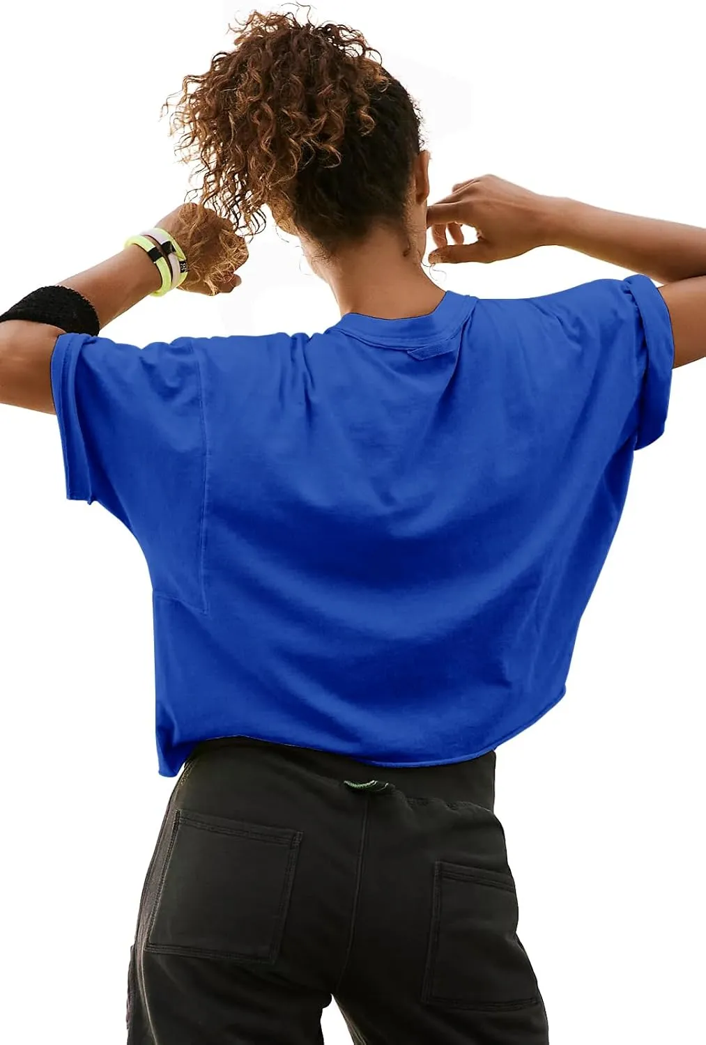 Women's Summer Short Sleeve Crop Tops Casual Basic Cotton Athletic Yoga Running T-Shirts