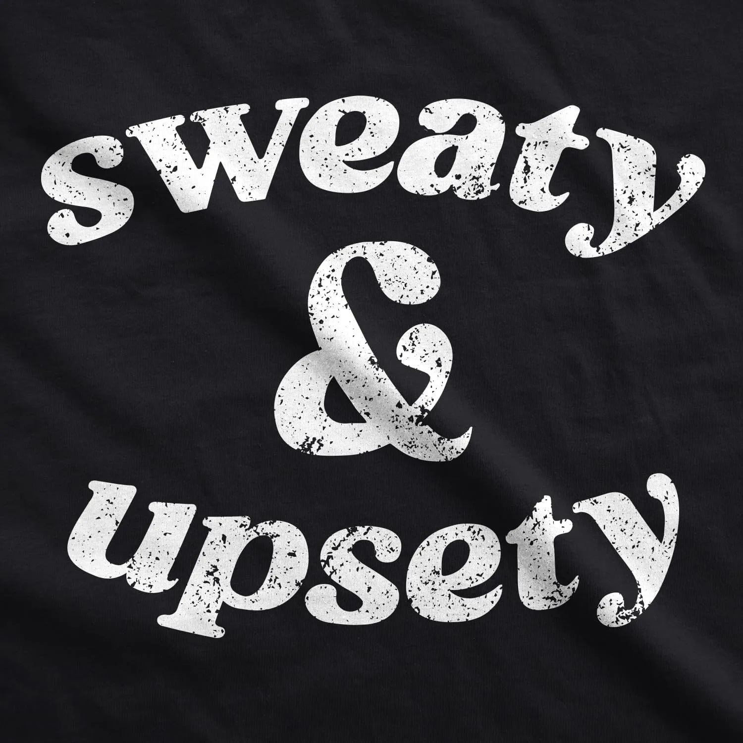 Womens Sweaty and Upsety Fitness Tank Funny Sarcastic Workout Graphic Novelty Sleeveless Tee for Ladies