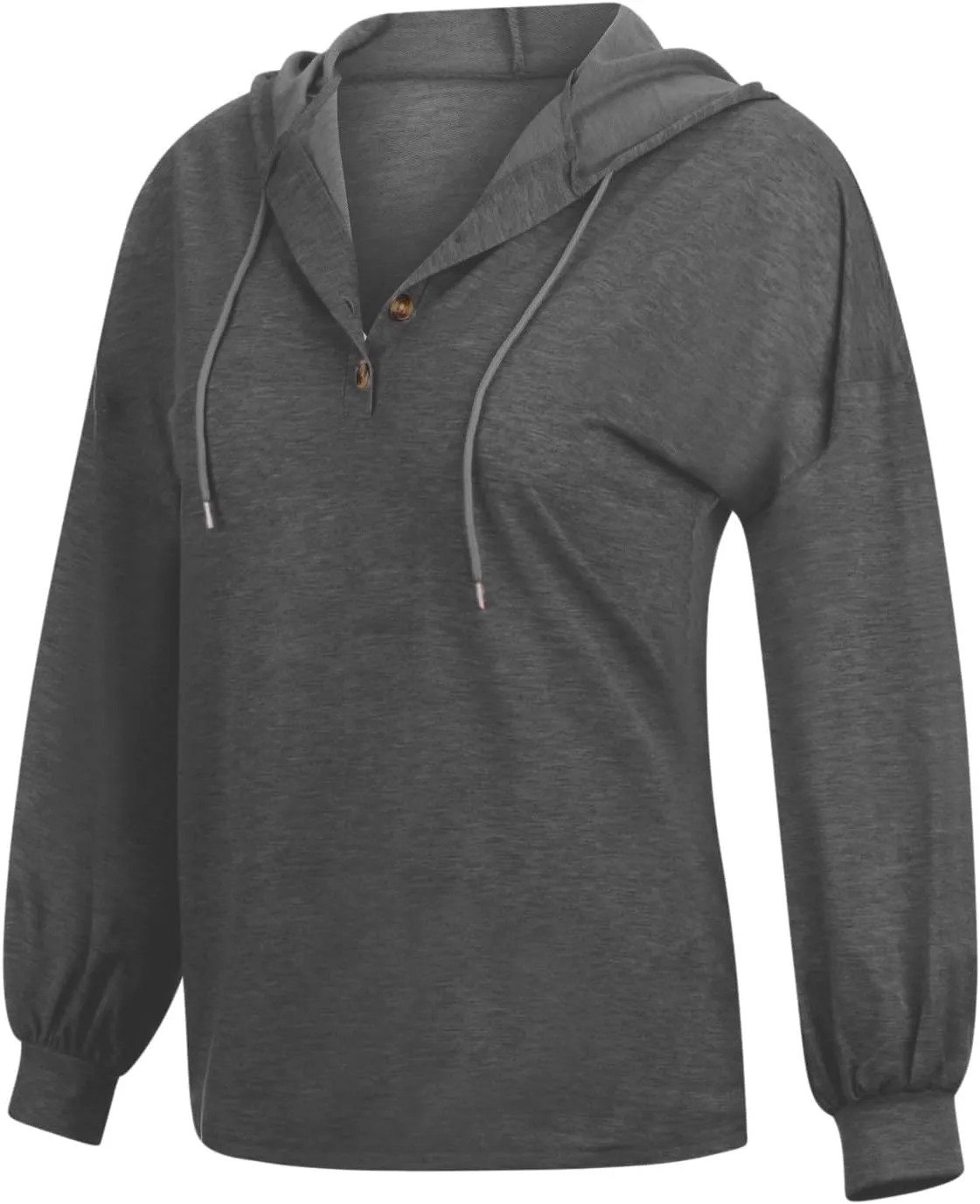 Womens Tops Hoodies Long Sleeve Botton Down Sweatshirt Oversized V Neck Shirts Spring Fall Going Out Workout Outfits