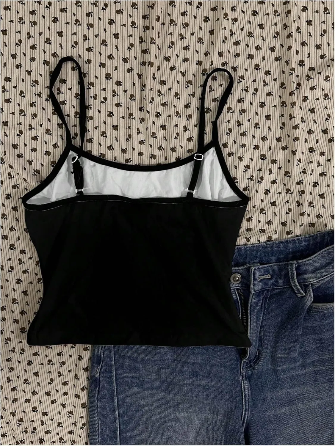 Women's Y2K Leopard Print Slim Fit Camisole Tops Casual Spaghetti Strap Tank Tops