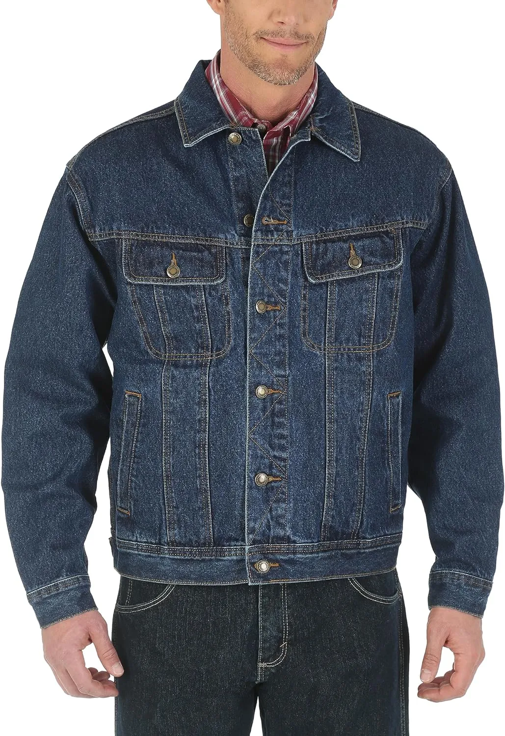 Wrangler Men's Big and Tall Unlined Denim Jacket