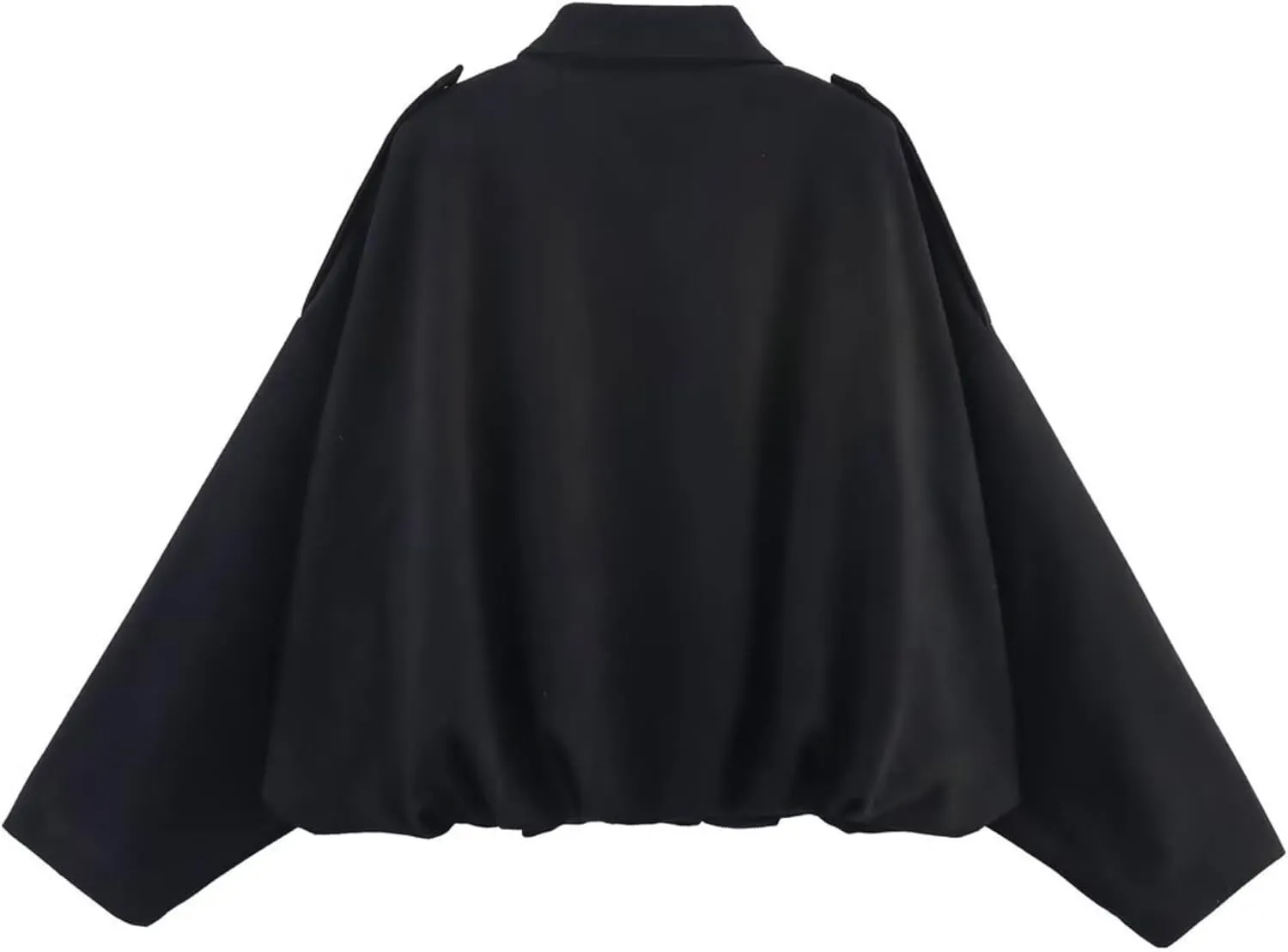 Xunger Women's Faux Suede Bomber Jacket Spring Lapel Pilot Coat Casual Oversized Long Sleeves Trendy Streetwear Outerwear