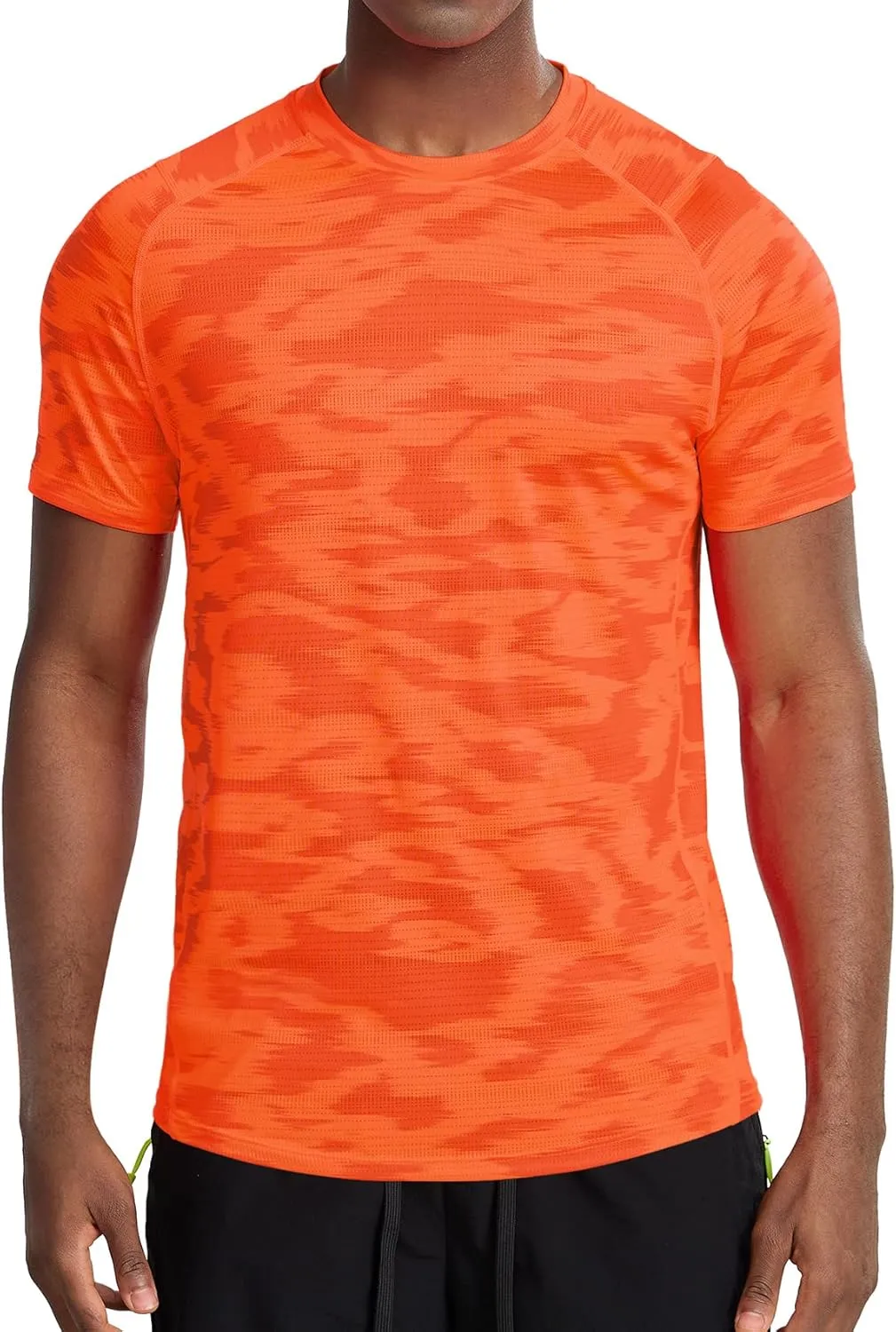 Zengjo Mens Workout Shirts Quick Dry Short Sleeve Athletic Running Gym T Shirt