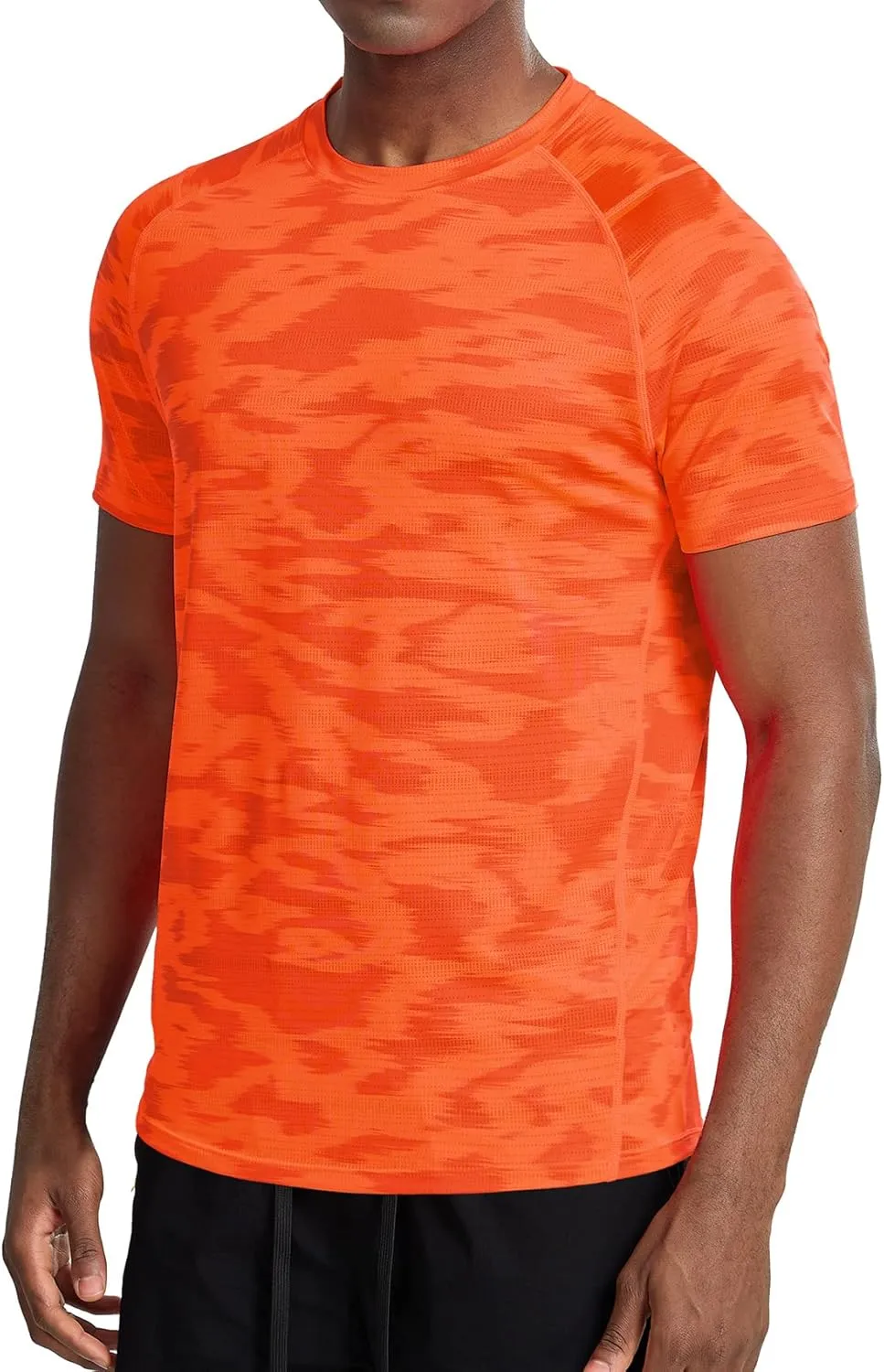 Zengjo Mens Workout Shirts Quick Dry Short Sleeve Athletic Running Gym T Shirt