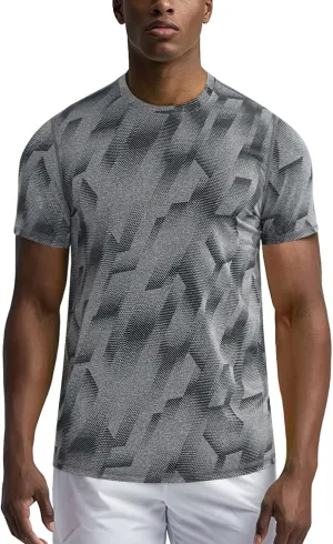 Zengjo Workout Shirts for Men Quick Dry-Moisture Wicking Gym Running Athletic T-Shirts Short Sleeve Fitted Tee
