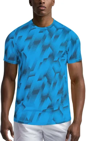 Zengjo Workout Shirts for Men Quick Dry-Moisture Wicking Gym Running Athletic T-Shirts Short Sleeve Fitted Tee